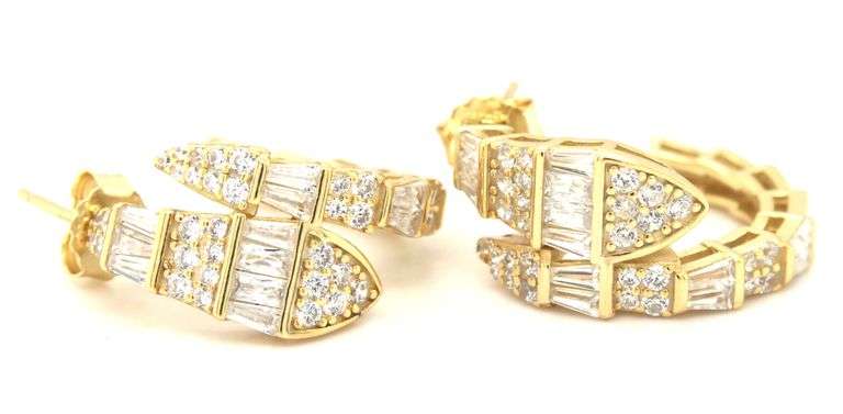 925 Sterling silver cubic zirconia earrings