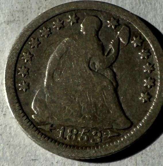 1853 Arrows Half Dime