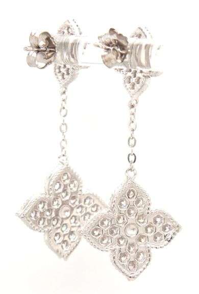 925 Sterling silver cubic zirconia dangle earrings