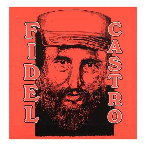 "Fidel Castro" by Steve Kaufman (1960-2010)