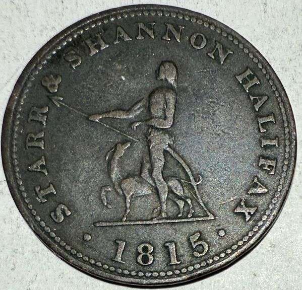 1815 Nova Scotia Starr & Shannon Half Penny Token