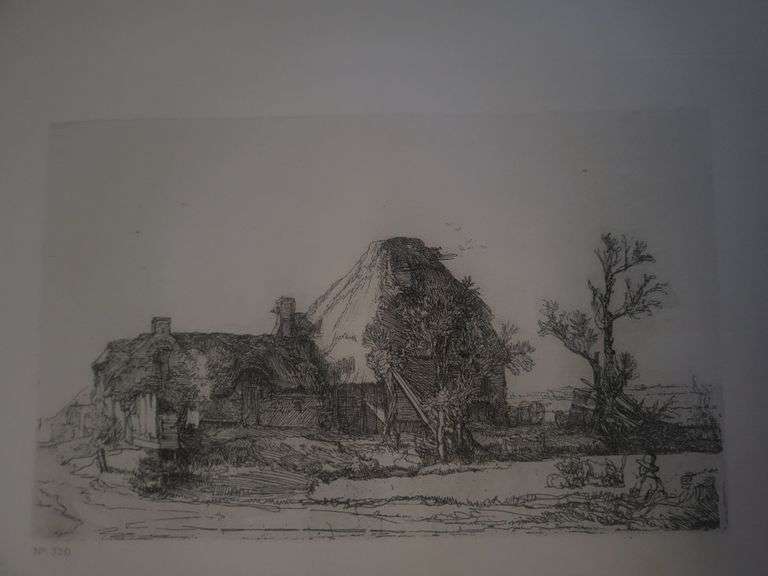 Collection of 15 Very Rare Etchings After Rembrandt (c. 1880)