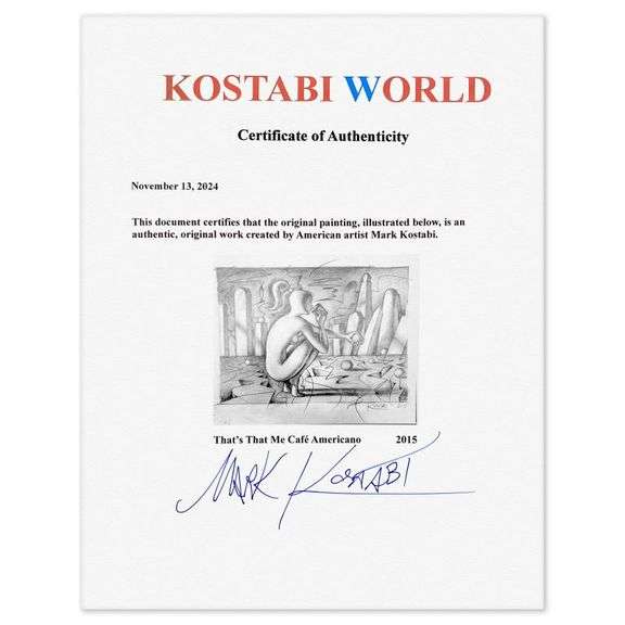 "That's That Me Cafe Americano" by Mark Kostabi