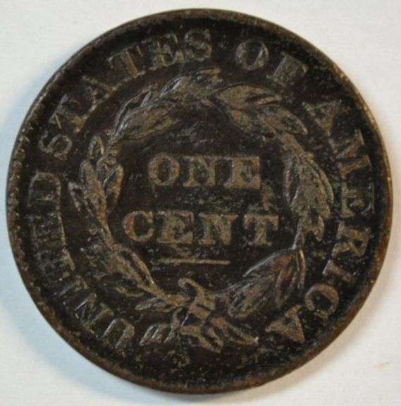 Very sharp 1827 Coronet Large Cent in XF