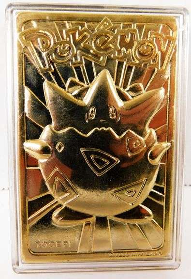 Pokémon 1999 Togepi 24K Plated Trading Card & COA