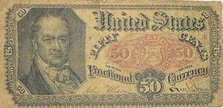 50 Cent Fifth Issue Bob Hope Fractional Currency Note