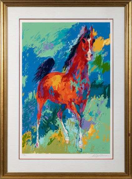 Limited Edition LeRoy Neiman Signed 'Horse' Serigraph