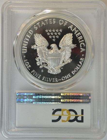PCGS PR70 DCAM graded 2017-S Congratulation Set Silver Eagle. First Strike
