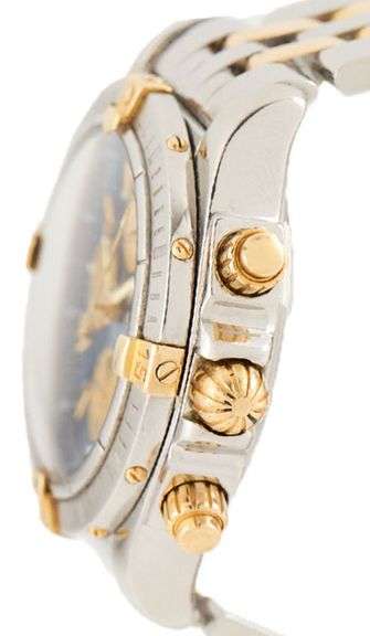 Breitling Chronomat B13356, 44mm, Blue Dial, 18K and Stainless Steel Men’s Watch