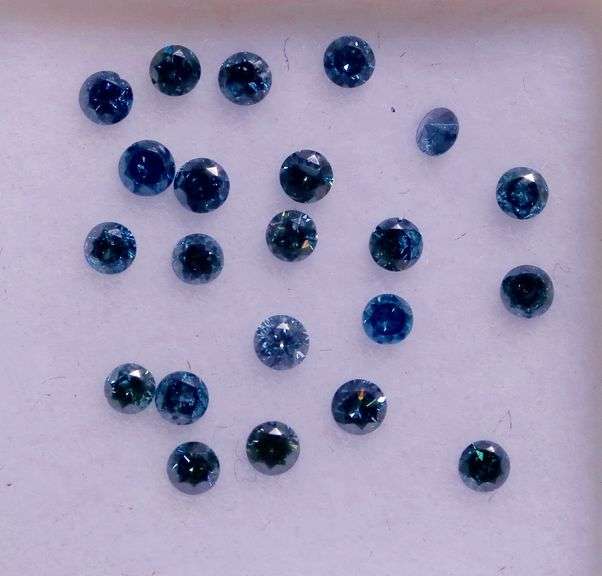 High fire! .52ct set of round brilliant cut Diamonds