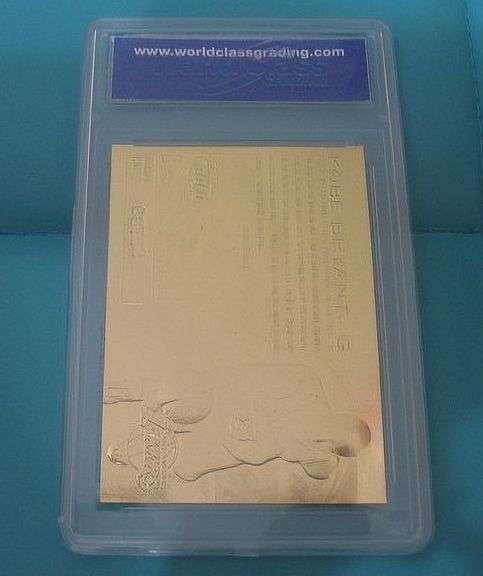 1996-1997 KOBE BRYANT FLEER 23K GOLD ROOKIE SIGNATURE SERIES CARD, GEM-MINT 10
