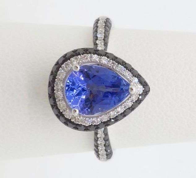 New, in Box, EFFY Tanzanite & Diamond Ring