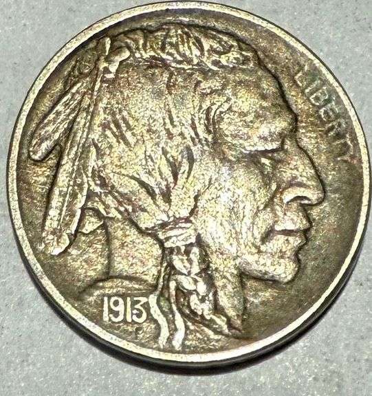 1913 Type 1 Near Unc Buffalo Nickel