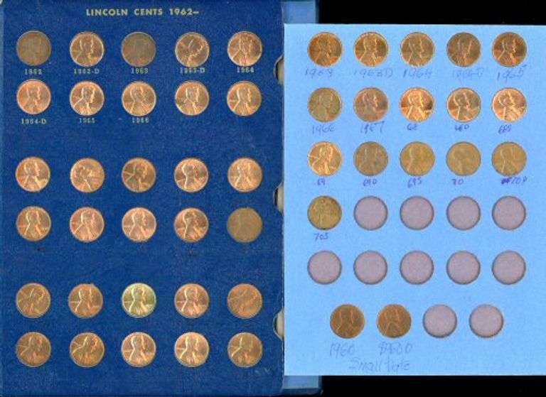 2 Lincoln Cent Albums: 1941-1971