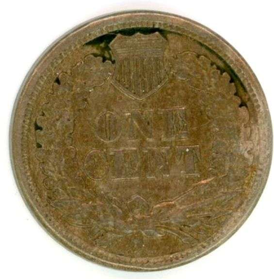 1863 Copper Nickel Indian Head Cent in AU