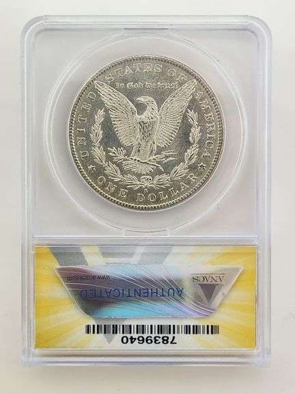1881-S Morgan Silver Dollar, ANACS MS63