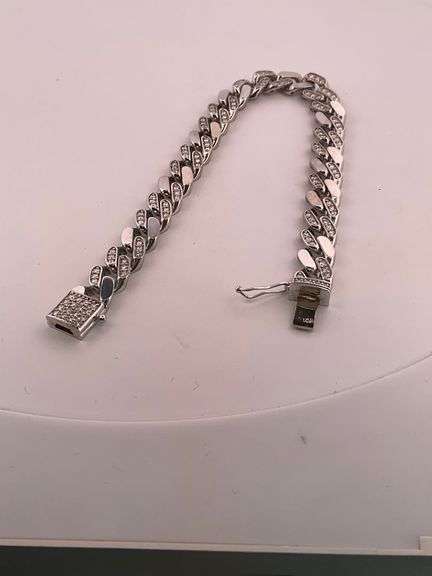 certified brand new men's diamond cuban link bracelet