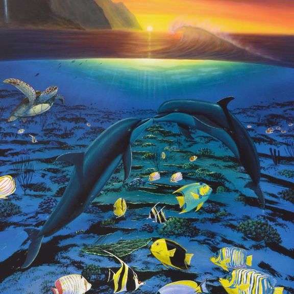 "Kiss For the Sea" by Wyland