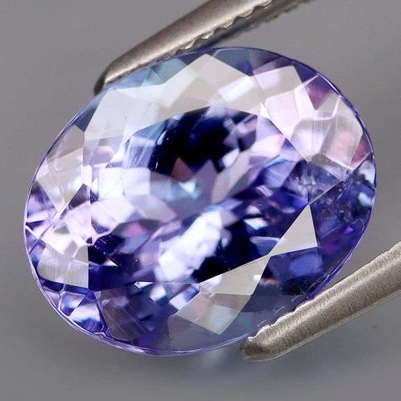 Large! High fire! 2.90ct 10x8mm blue violet UNTREATED Tanzanite!