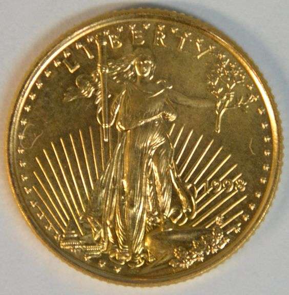 Superb Gem BU 1998 $5 American Gold Eagle coin