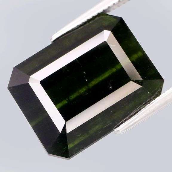 Dramatic 10.16ct midnight green Tourmaline