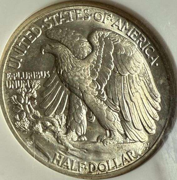 1945 D NGC MS 64 Walking Liberty Half.