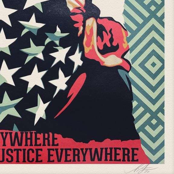 "Injustice Anywhere Threatens Justice Everywhere" by Shepard Fairey