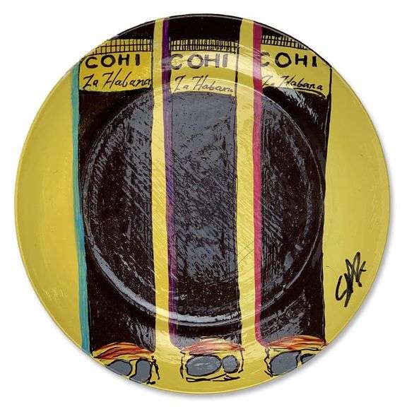 "COHIBA" by Steve Kaufman (1960-2010)