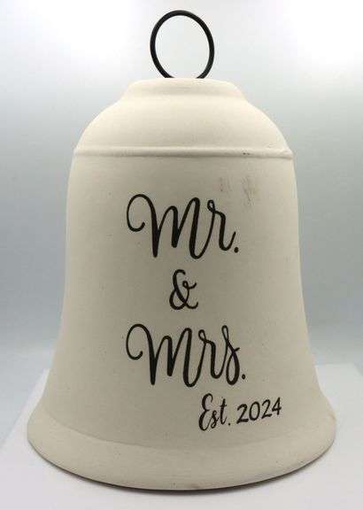 Mr and Mrs EST 2024 wedding bell