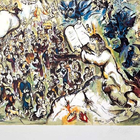 "The Story Of Exodus" by Marc Chagall (1887-1985)