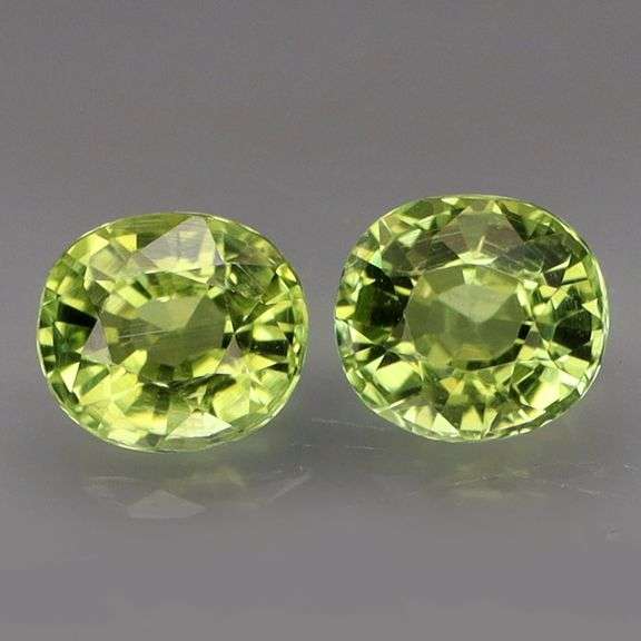 Brilliant! 1.06ct top spring green Tourmaline pair! Untreated!