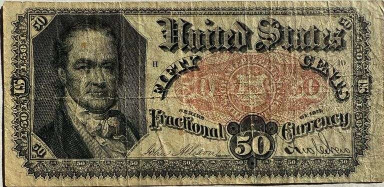 Fifty Cent Bob Hope Fractional Note