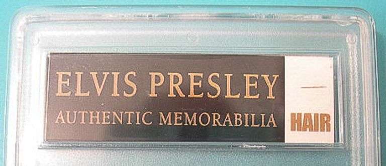 RARE ELVIS PRESLEY HAIR WITH COA