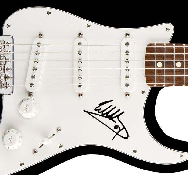 Eddie Van Halen Autographed Facsimile Signed Guitar
