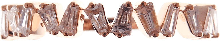 18KT Rose Gold Diamond Band