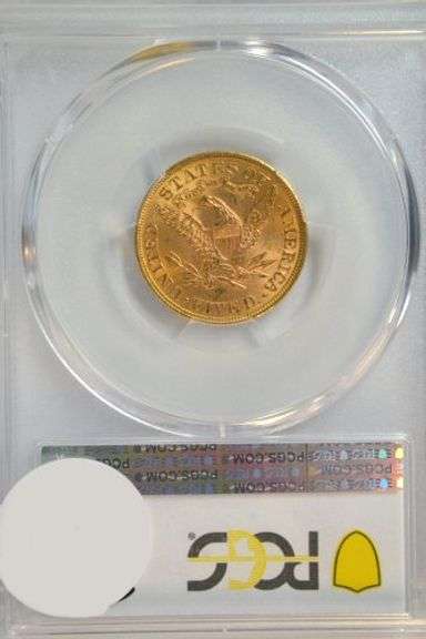 Near Gem BU 1899 $5 Liberty Gold Piece. PCGS MS64