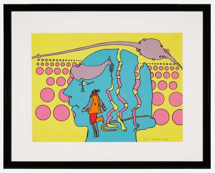 Rare Peter Max Screenprint 'St. Paul' Signed, 1971