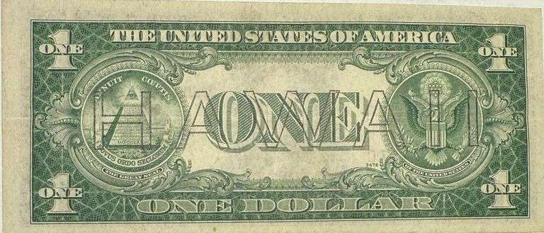 $1 1935a Hawaii Overprint Emergency Issue Silver Certificate.