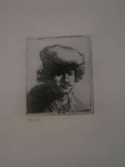 Collection of 15 Very Rare Etchings After Rembrandt (c. 1880)