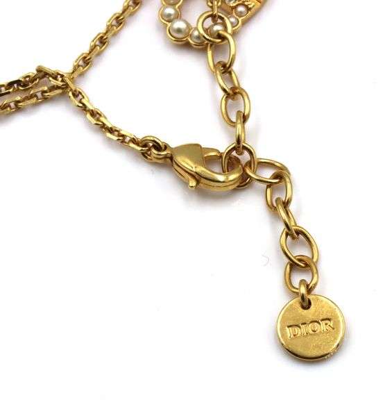 Dior petit CD Duo pendant on chain