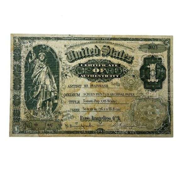 "Tomato Pop (Off-White)" by Mr. Brainwash