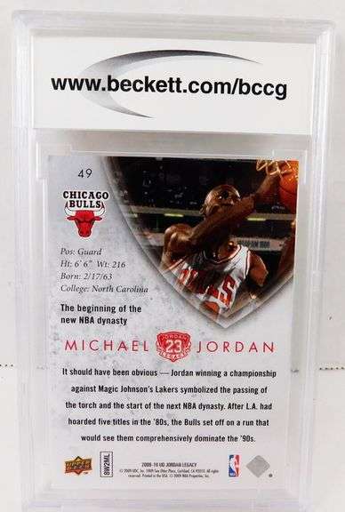 Michael Jordan Basketball Card, 10 Mint or Better