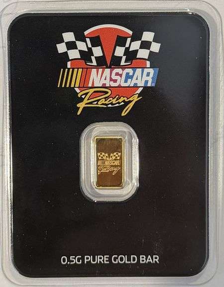 Half Gram Pure Gold Bar: NASCAR Racing