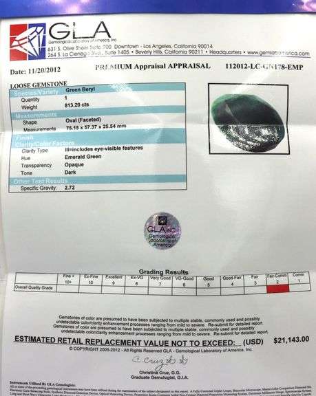 Fantastic 813.20CTS Oval Faceted Genuine Emerald Precious Loose Gemstone