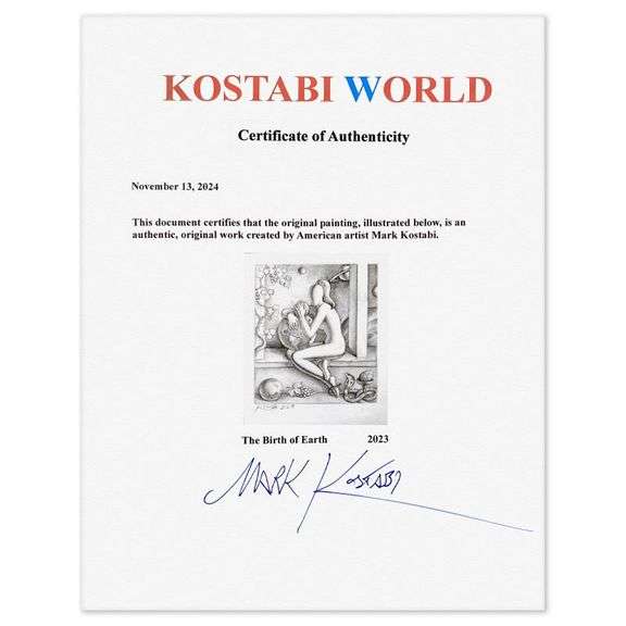 "The Birth of Earth" by Mark Kostabi