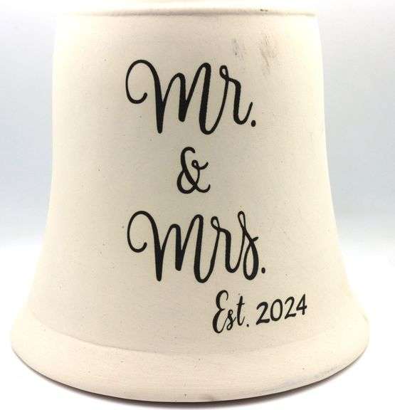 Mr and Mrs EST 2024 wedding bell