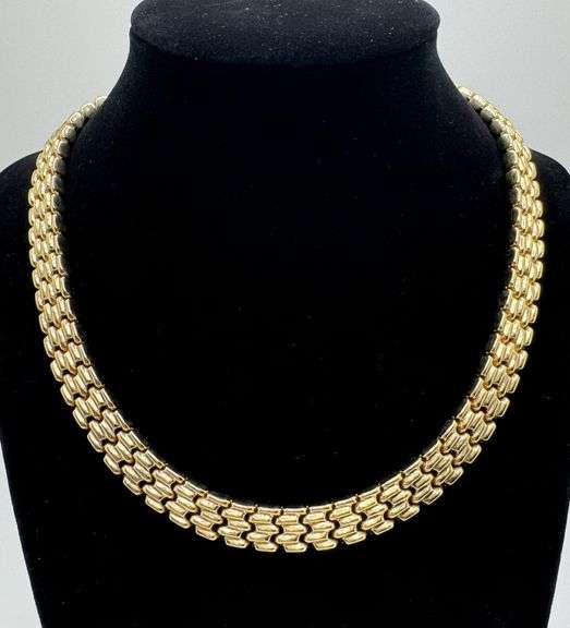 Stunning 18kt Yellow Gold Italian Link Necklace - 60 Grams, 16.5 Inches of Fine Craftsmanship