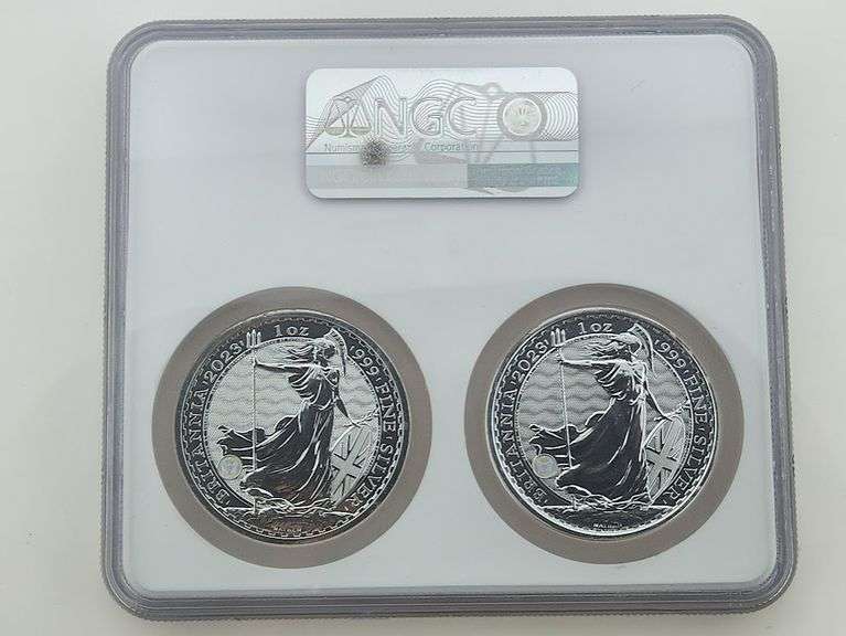 2023 Final QEII & 1 King Charles III - Britannia Set, NGC MS69