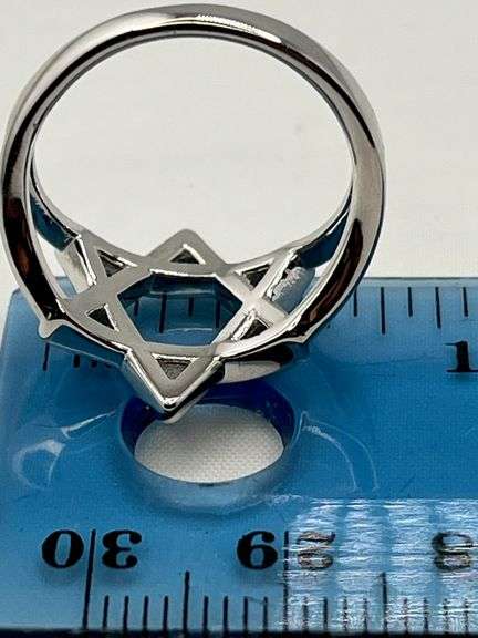 925 Sterling Silver Star Of David Ring