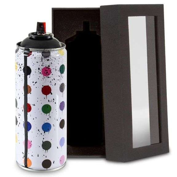 "Hirst Dots (Black)" by Mr. Brainwash